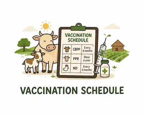 Illustration de l’outil agricole : Vaccination de l’élevage