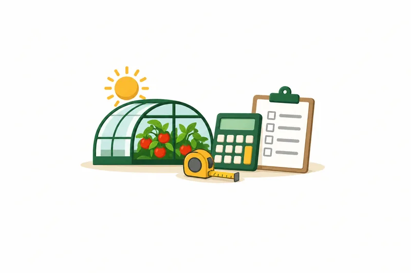 Mchoro wa zana ya kilimo : Greenhouse